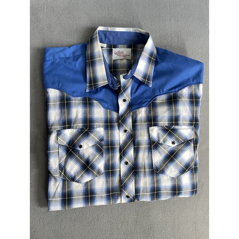 Vintage Kenny Rogers Shirt Mens 2xl Pearlsnap Western Shirt Made Usa